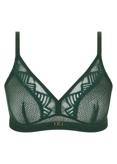 Soutien-gorge dentelle recyclée, ORIGINS Vert