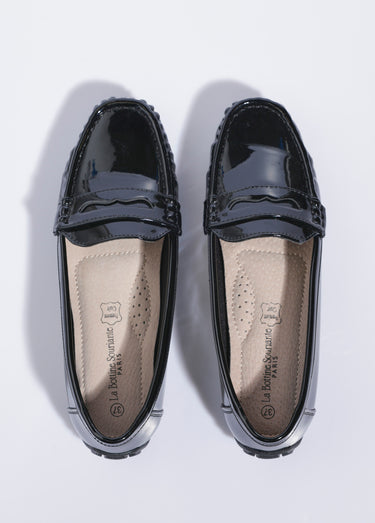 Mocassins vernis semelle antidérapante Vernis Noir