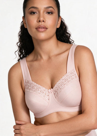 Soutien-gorge sans armatures brodé Petale