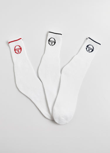 Lot de 3 Chaussettes de sport assorties Blanc