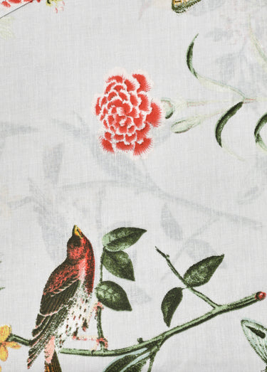 Parure de lit 3 pièces avec housse de couette, jardin Imprime Orange