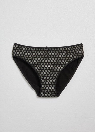 Culottes assorties unies et imprimées Noir