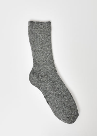 Paire de chaussettes chaudes avec laine Gris Fonce