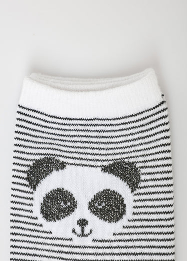 Chaussettes assorties, thème panda Gris/Noir