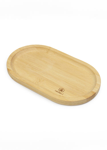 Plateau ovale bambou certifié FSC, 20cm Marron