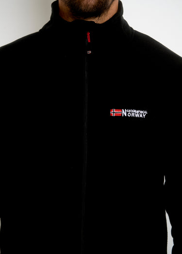 Veste polaire chaude avec col montant Noir