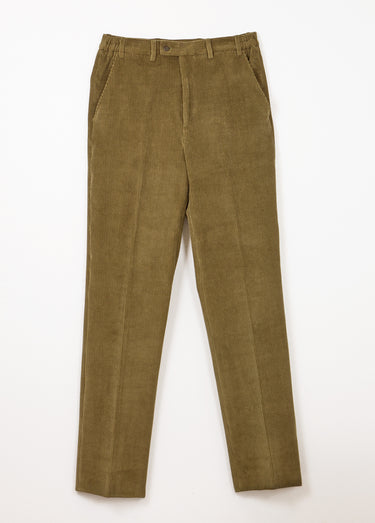 Pantalon droit ceinture élastiquée confort Velours Bronze