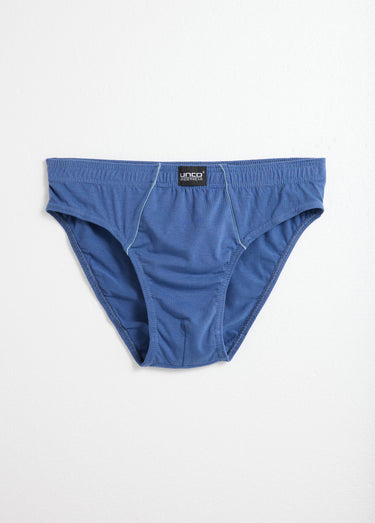 Slips coton taille élastiquée, essentiels Bleu/Gris/Marine