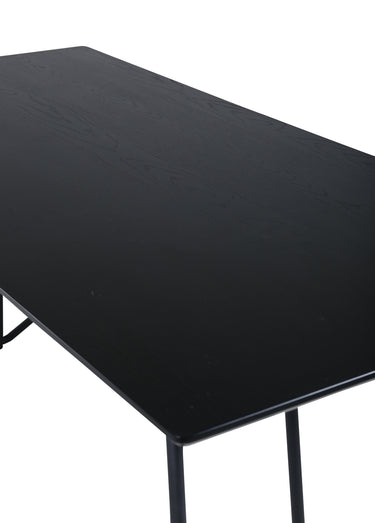Table à manger avec piètement métal Noir
