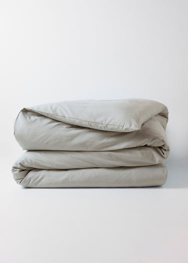 Housse de couette coton uni Sable