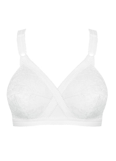 Soutien-gorge Coeur Croisé sans armatures Blanc