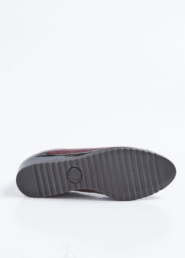 Ballerines stretch compensées largeur confort Bordeaux