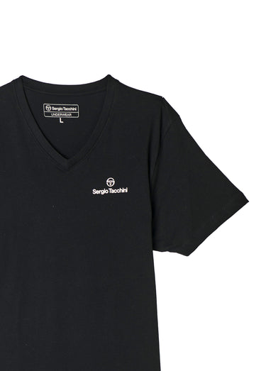 T-shirts à col rond et manches courtes Noir Lot 2