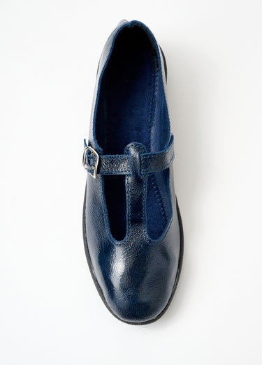Ballerines vernies largeur confort cuir Vernis Marine