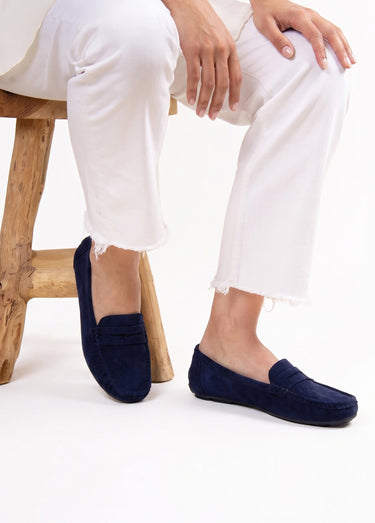 Mocassins essentiels, simili cuir suédé Bleu