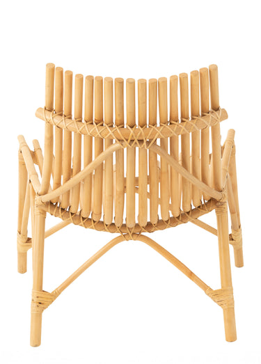 Fauteuil de salon détente, rotin naturel Naturel