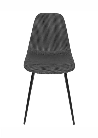 Set 4 Chaises design maille mesh ATOME Gris