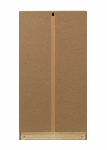 Meuble à chaussures en bois et cannage Marron