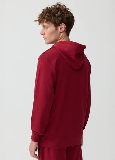 Sweat shirt à capuche poche kangourou Bordeaux