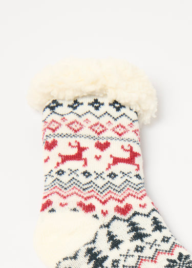 Chaussettes chaudes intérieur polaire Bordeaux