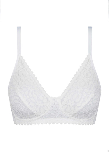 Soutien-gorge sans armatures, DAILY DENTELLE Blanc
