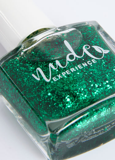 Vernis à ongles peel-off pailletté, Sapin Vert