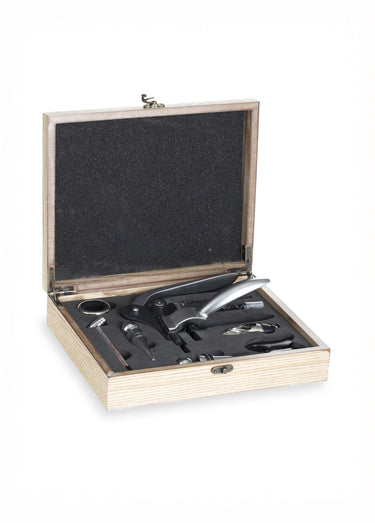 Coffret tire bouchon sommelier 9 pièces Bois