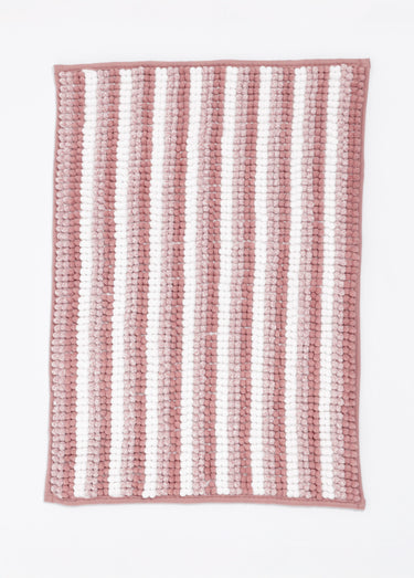 Tapis de bain antidérapant en chenille Rose