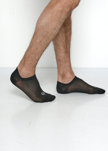 Socquettes de sport invisibles de marque Noir