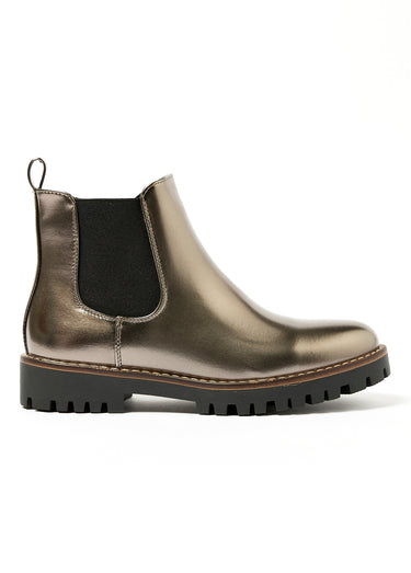 Chelsea boots fantaisie semelle crantée Gris