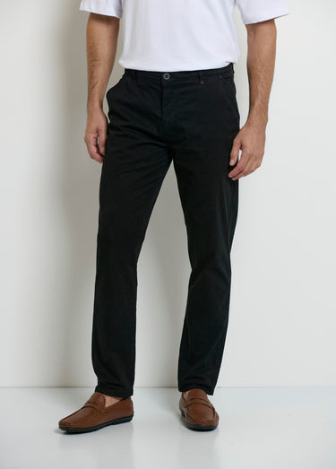 Pantalon chino, repassage superflu Noir