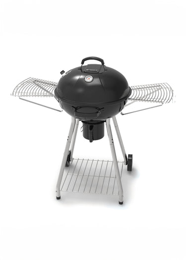 Barbecue 2 en 1 au charbon + couvercle Noir