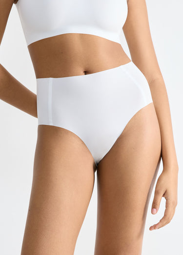 Culotte taille haute invisible Blanc