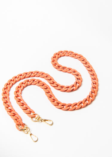 Chaine de téléphone maille colorée Orange