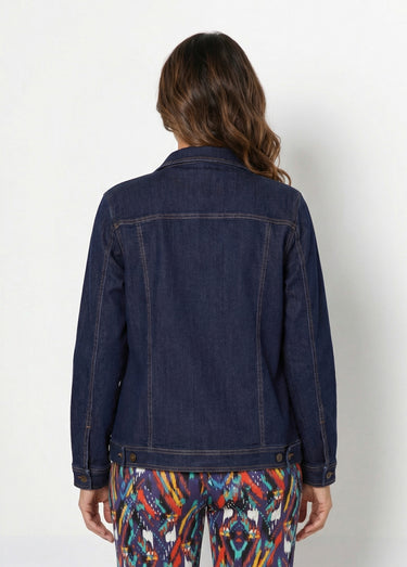 Veste en jean coupe droite stretch Indigo