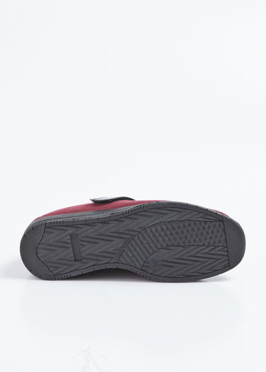 Mocassin élastiqués scratchés confort Bordeaux