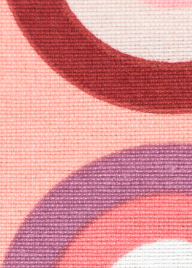 Coupon tissu ameublement, rétro Parme/Nude