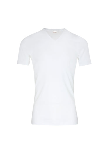 T-shirt à col invisible Blanc