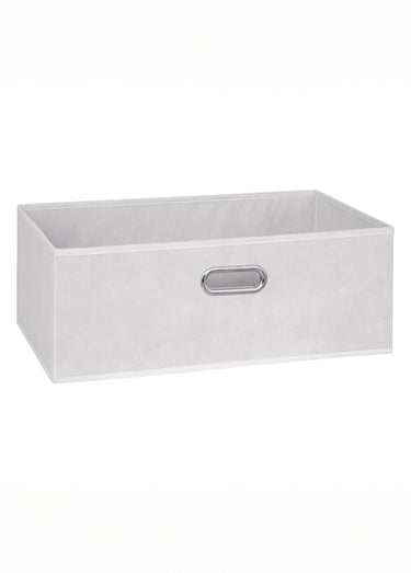 Commode façon bois, 3 tiroirs intissé Beige