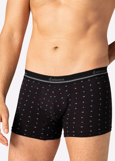 Boxer imprimé anti-fuite homme Noir Imprime