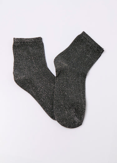 Chaussettes basses avec fil métallisé Gris Lot 2