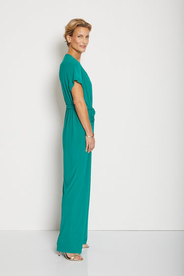 Combinaison pantalon maille extensible Uni Vert