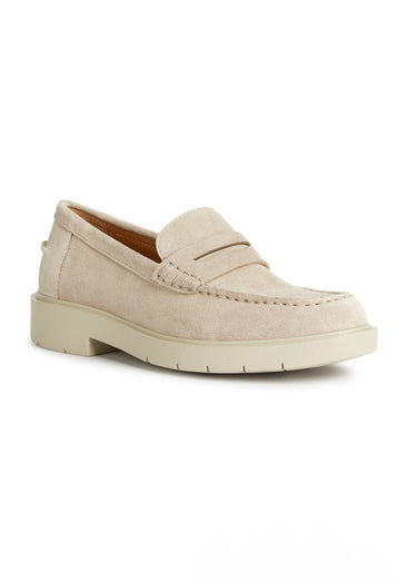 Mocassins cuir semelle épaisse Sable