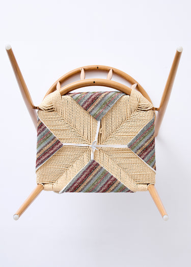Couvre-chaise capitonné imprimé - lot de 2 Raye