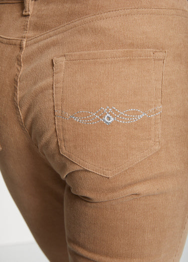 Pantalon 5 poches velours milleraies Grege