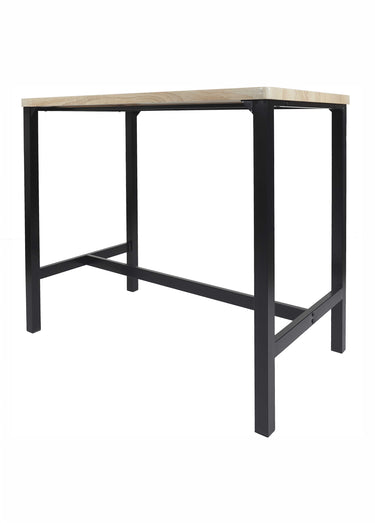 Table mange debout + 4 Tabourets hauts LOKA Marron/Noir