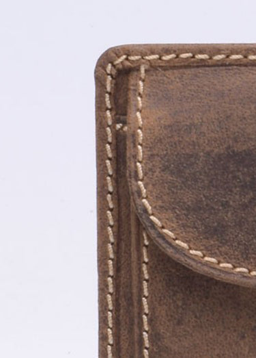 Porte-monnaie / porte-cartes homme cuir Marron