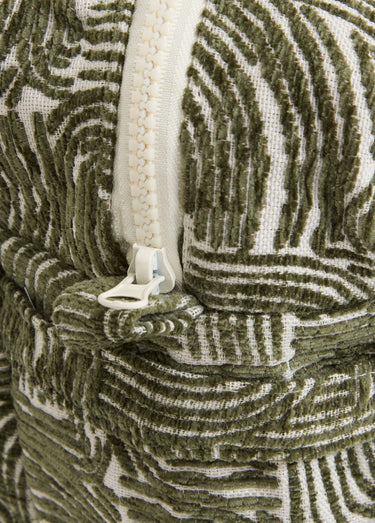 Trousse de toilette en tissu  texturé Vert