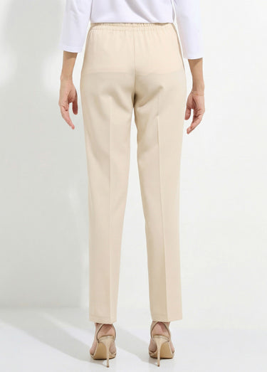 Pantalon droit taille semi-élastiquée Sable