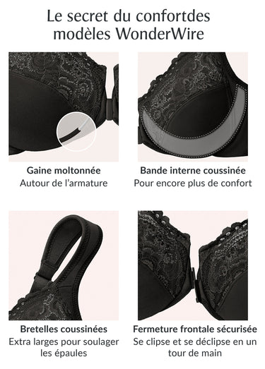 Soutien-gorge WonderWire ouverture devant Chair
